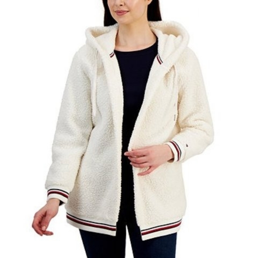 Tommy Hilfiger Women's Size L Sailcloth Sherpa Jacket
